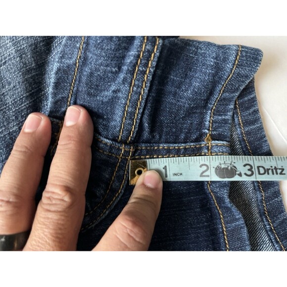 SouthPole Womens Shorts Size 11 Blue Denim Stretch Low Rise - Picture 7 of 7